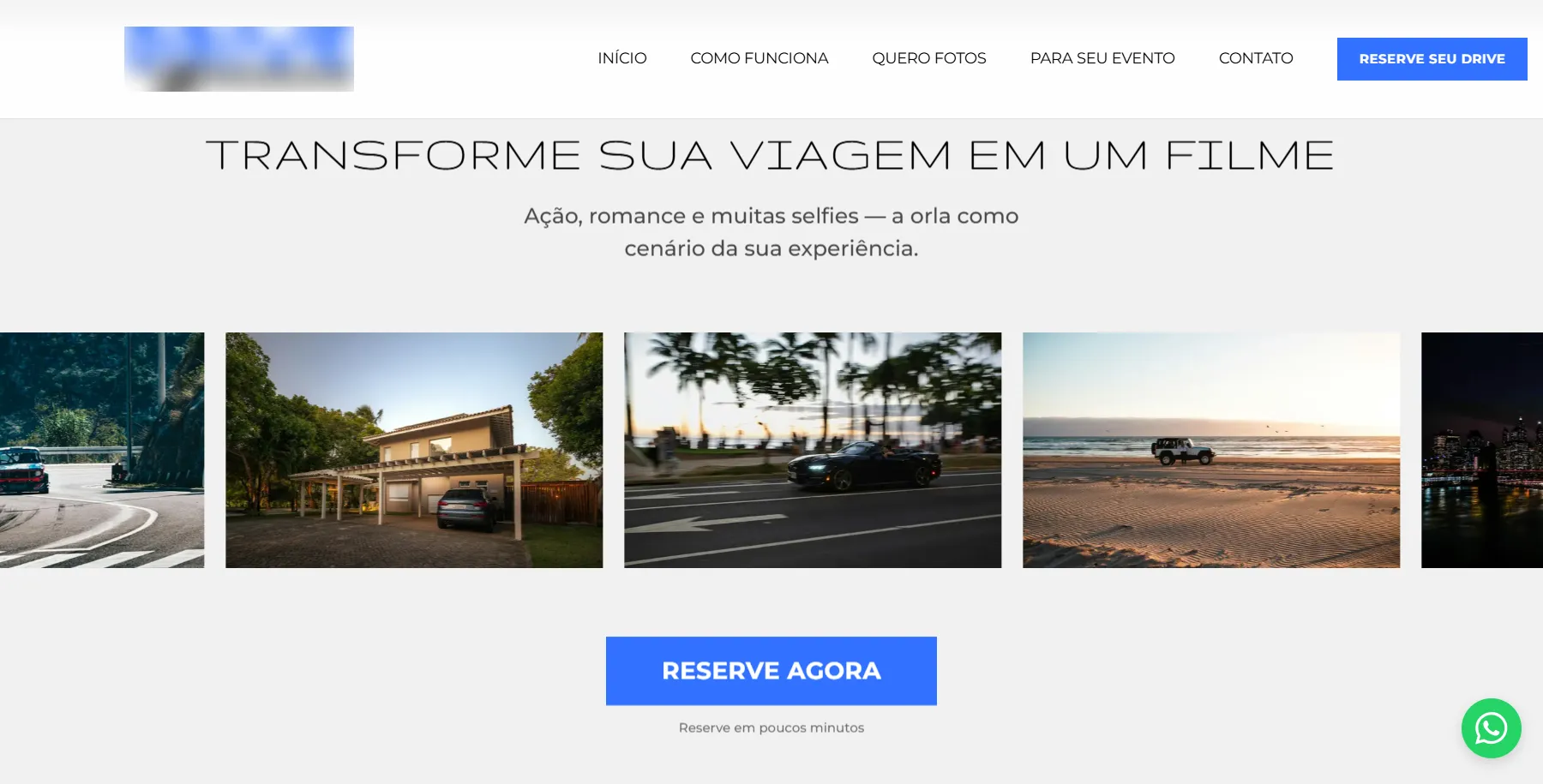 Vitrine da experiência: dirigir na orla e na cidade