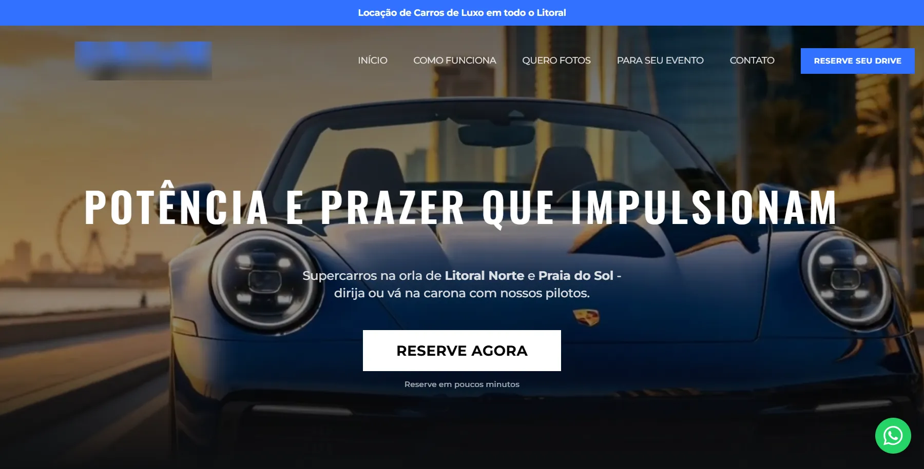 Abertura com a identidade da locadora